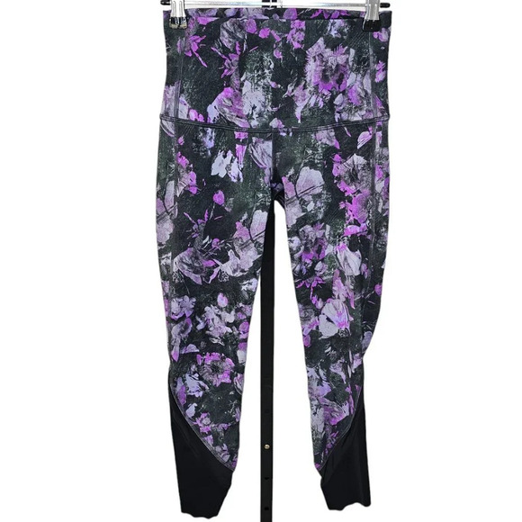 Lululemon Wunder  Under High-Rise Crop 23" Scallop Luxtreme Size 4 Floral Shift - Picture 2 of 9